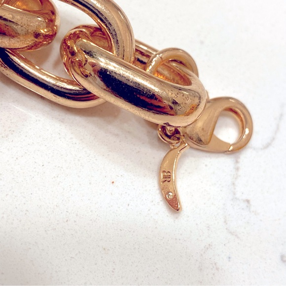 BANANA REPUBLIC Chunky Yellow Tone Chain Necklace - Picture 6 of 6